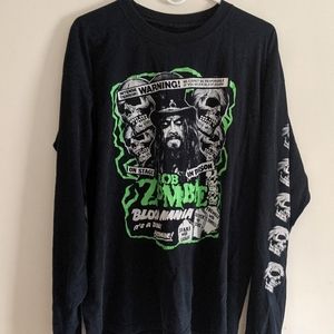 RARE Vintage Rob Zombie "Blood Mania" Long Sleeve Shirt